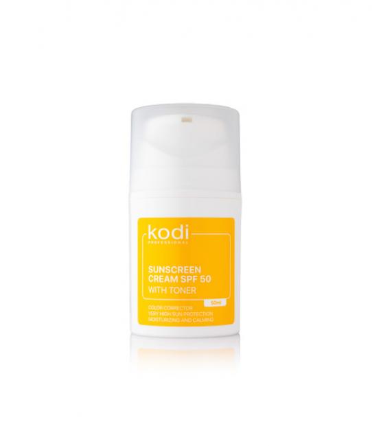 Сонцезахисний крем SPF50 з тонером Sunscreen cream Kodi, 50 мл